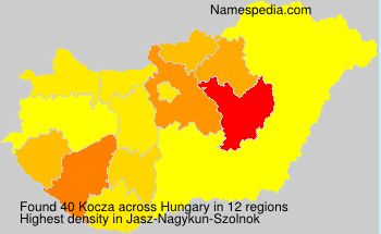 Surname Kocza in Hungary