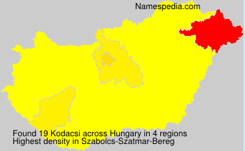 Surname Kodacsi in Hungary Surname Kodacsi in Hungary