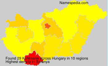 Surname Kohlmann in Hungary Surname Kohlmann in Hungary