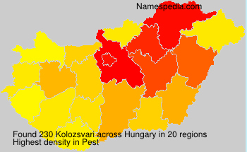 Surname Kolozsvari in Hungary Surname Kolozsvari in Hungary
