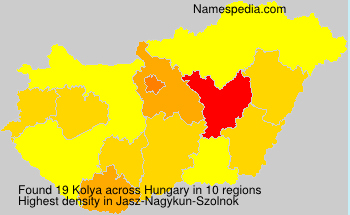 Surname Kolya in Hungary Surname Kolya in Hungary