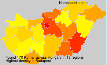 Surname Komar in Hungary Surname Komar in Hungary