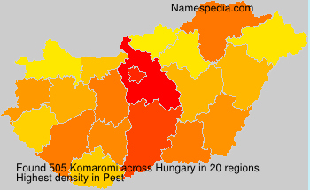Surname Komaromi in Hungary Surname Komaromi in Hungary