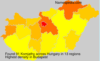Surname Komjathy in Hungary Surname Komjathy in Hungary
