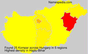 Surname Kompar in Hungary Surname Kompar in Hungary