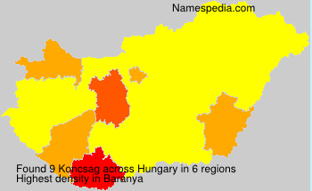 Surname Koncsag in Hungary Surname Koncsag in Hungary