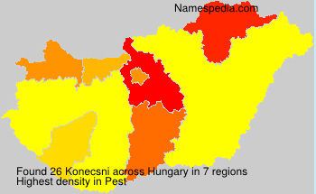 Surname Konecsni in Hungary Surname Konecsni in Hungary