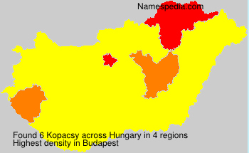 Surname Kopacsy in Hungary Surname Kopacsy in Hungary
