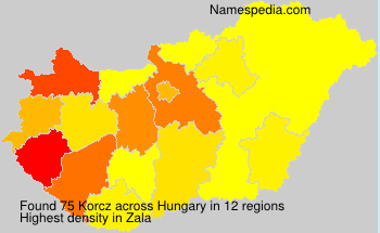 Surname Korcz in Hungary Surname Korcz in Hungary