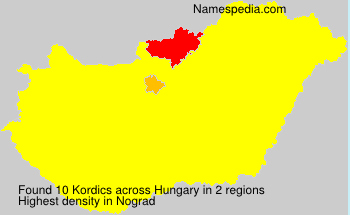 Surname Kordics in Hungary Surname Kordics in Hungary