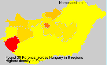 Surname Koronczi in Hungary Surname Koronczi in Hungary