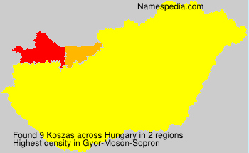 Surname Koszas in Hungary Surname Koszas in Hungary