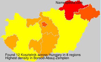 Surname Kosztelnik in Hungary Surname Kosztelnik in Hungary