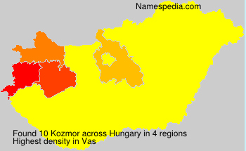 Surname Kozmor in Hungary Surname Kozmor in Hungary