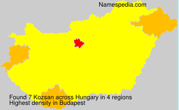 Surname Kozsan in Hungary Surname Kozsan in Hungary