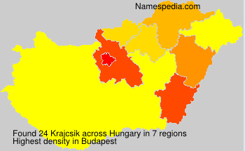 Surname Krajcsik in Hungary Surname Krajcsik in Hungary