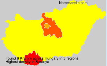 Surname Kramm in Hungary Surname Kramm in Hungary