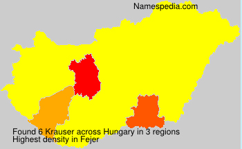 Surname Krauser in Hungary Surname Krauser in Hungary