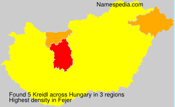 Surname Kreidl in Hungary Surname Kreidl in Hungary