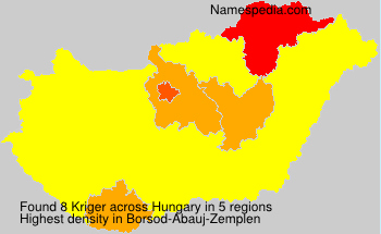 Surname Kriger in Hungary Surname Kriger in Hungary