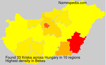 Surname Kriska in Hungary Surname Kriska in Hungary