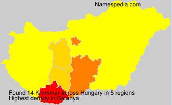 Surname Krommer in Hungary Surname Krommer in Hungary