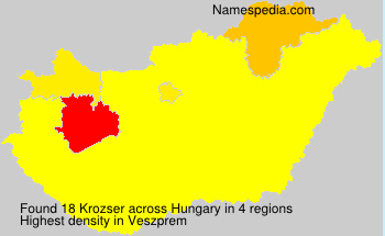 Surname Krozser in Hungary Surname Krozser in Hungary