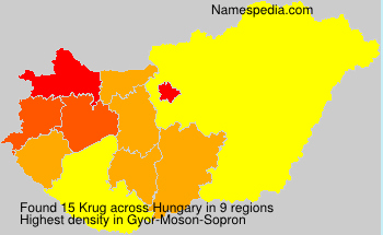 Familiennamen Krug - Hungary