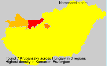 Surname Krupanszky in Hungary Surname Krupanszky in Hungary