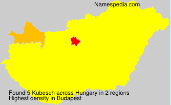 Surname Kubesch in Hungary