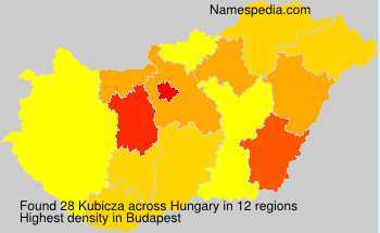 Surname Kubicza in Hungary Surname Kubicza in Hungary