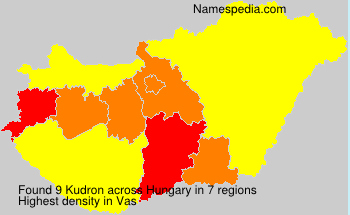 Surname Kudron in Hungary Surname Kudron in Hungary
