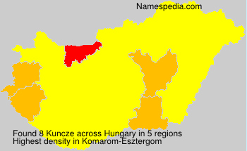 Surname Kuncze in Hungary Surname Kuncze in Hungary