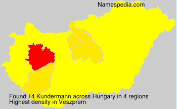 Surname Kundermann in Hungary Surname Kundermann in Hungary
