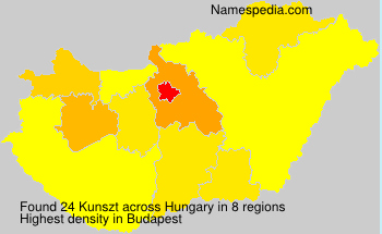 Surname Kunszt in Hungary Surname Kunszt in Hungary