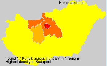 Surname Kunyik in Hungary Surname Kunyik in Hungary