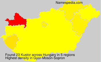 Surname Kustor in Hungary Surname Kustor in Hungary