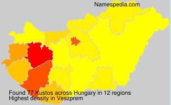 Surname Kustos in Hungary Surname Kustos in Hungary