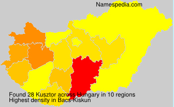 Surname Kusztor in Hungary Surname Kusztor in Hungary