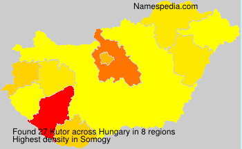 Surname Kutor in Hungary Surname Kutor in Hungary