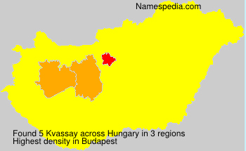 Surname Kvassay in Hungary
