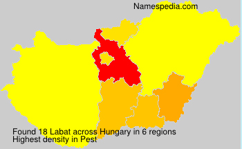 Surname Labat in Hungary Surname Labat in Hungary