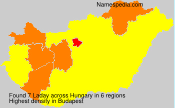 Surname Laday in Hungary Surname Laday in Hungary
