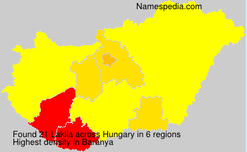 Surname Laklia in Hungary Surname Laklia in Hungary
