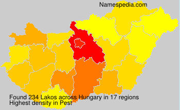Surname Lakos in Hungary Surname Lakos in Hungary