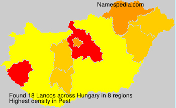 Surname Lancos in Hungary