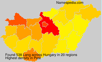 Surname Lang in Hungary Surname Lang in Hungary