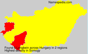 Surname Langbein in Hungary Surname Langbein in Hungary