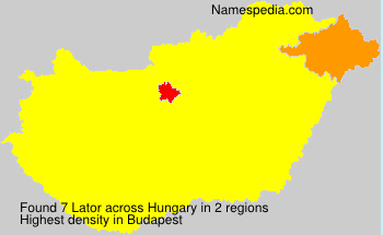 Surname Lator in Hungary Surname Lator in Hungary