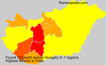 Surname Leicht in Hungary Surname Leicht in Hungary